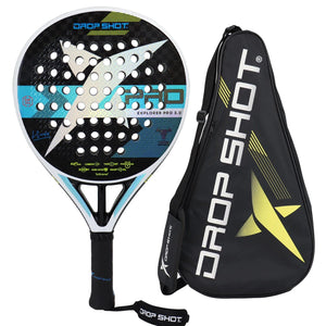 Planet Gates EXPLORER PRO 4.0 Mens Tennis Padel Racket 3K/12K Carbon Fiber EVA Padel Paddle Racket with Cover Bag
