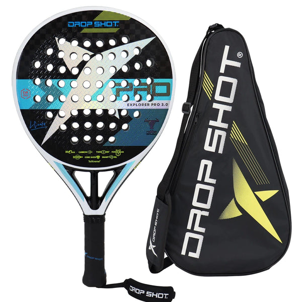 Planet Gates EXPLORER PRO 4.0 Mens Tennis Padel Racket 3K/12K Carbon Fiber EVA Padel Paddle Racket with Cover Bag