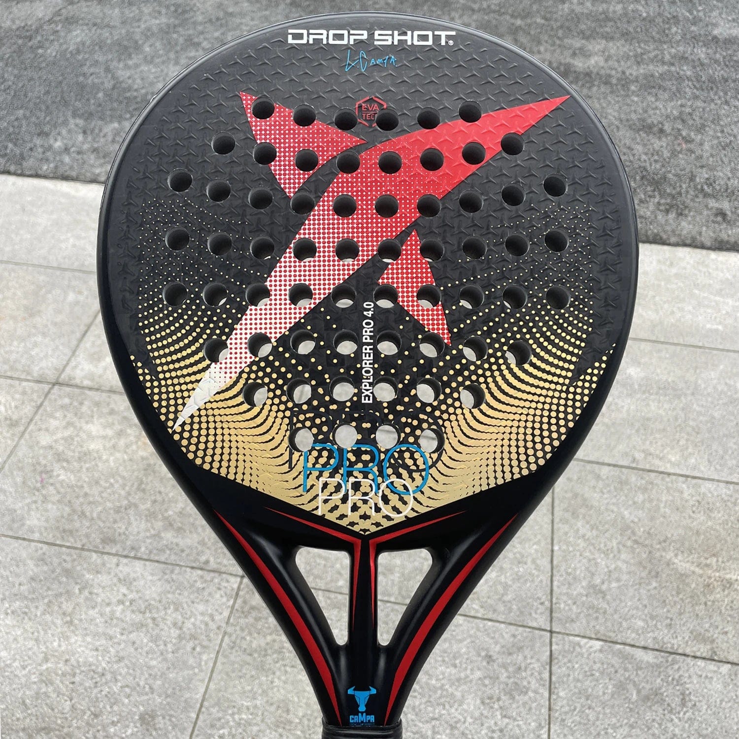 EXPLORER PRO 4.0 Mens Tennis Padel Racket 3K/12K Carbon Fiber EVA Pade