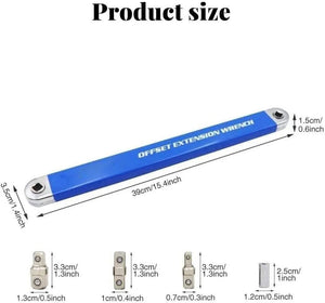 Planet Gates Extension Wrench Set / 1 Set Professional Zero Offset Extension Wrench 2024 Tight Space Extension Tool 1/2 in. 1/4 in. 3/8 in. Auto Repair Tool Home Tool Set