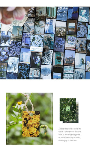 Planet Gates F 100 pcs Spring summer autumn winter Kraft Paper Mini Greeting Card INS flower Postcard Letter Envelope Decoration LOMO Cards