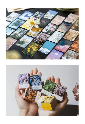 Planet Gates F 100 pcs Spring summer autumn winter Kraft Paper Mini Greeting Card INS flower Postcard Letter Envelope Decoration LOMO Cards