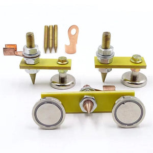 Planet Gates F 1pcs Welding Magnet Head Magnetic Welding Ground Clamp Holder Fixture Strong Welder Sheet Metal Repair Machine Ground Wire Clamp