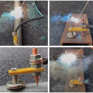 Planet Gates F 1pcs Welding Magnet Head Magnetic Welding Ground Clamp Holder Fixture Strong Welder Sheet Metal Repair Machine Ground Wire Clamp