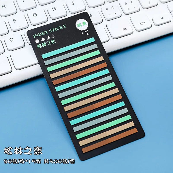 Planet Gates F 300 Sheets Transparent Rainbow Index Memo Pad It Sticky Notepads Paper Sticker Notes Bookmark School Supplies Kawaii Stationery