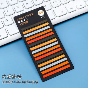 Planet Gates F 300 Sheets Transparent Rainbow Index Memo Pad It Sticky Notepads Paper Sticker Notes Bookmark School Supplies Kawaii Stationery