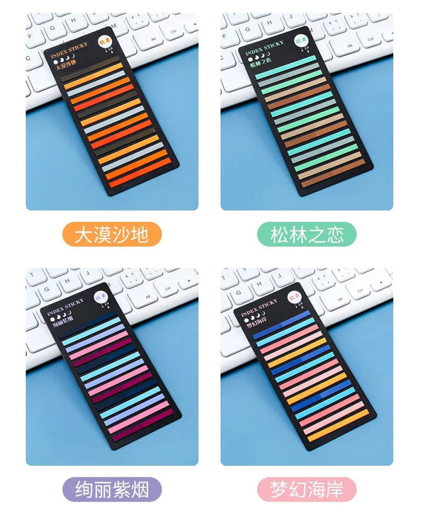 Planet Gates F 300 Sheets Transparent Rainbow Index Memo Pad It Sticky Notepads Paper Sticker Notes Bookmark School Supplies Kawaii Stationery