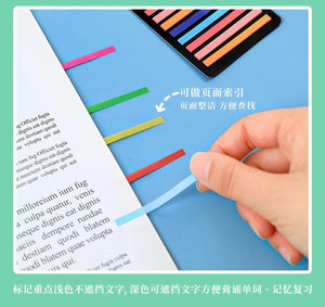 Planet Gates F 300 Sheets Transparent Rainbow Index Memo Pad It Sticky Notepads Paper Sticker Notes Bookmark School Supplies Kawaii Stationery