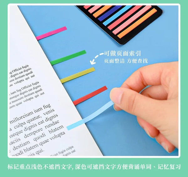 Planet Gates F 300 Sheets Transparent Rainbow Index Memo Pad It Sticky Notepads Paper Sticker Notes Bookmark School Supplies Kawaii Stationery