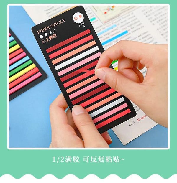 Planet Gates F 300 Sheets Transparent Rainbow Index Memo Pad It Sticky Notepads Paper Sticker Notes Bookmark School Supplies Kawaii Stationery
