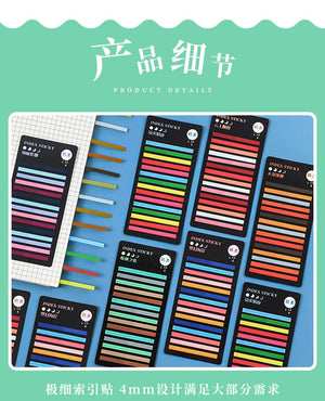 Planet Gates F 300 Sheets Transparent Rainbow Index Memo Pad It Sticky Notepads Paper Sticker Notes Bookmark School Supplies Kawaii Stationery