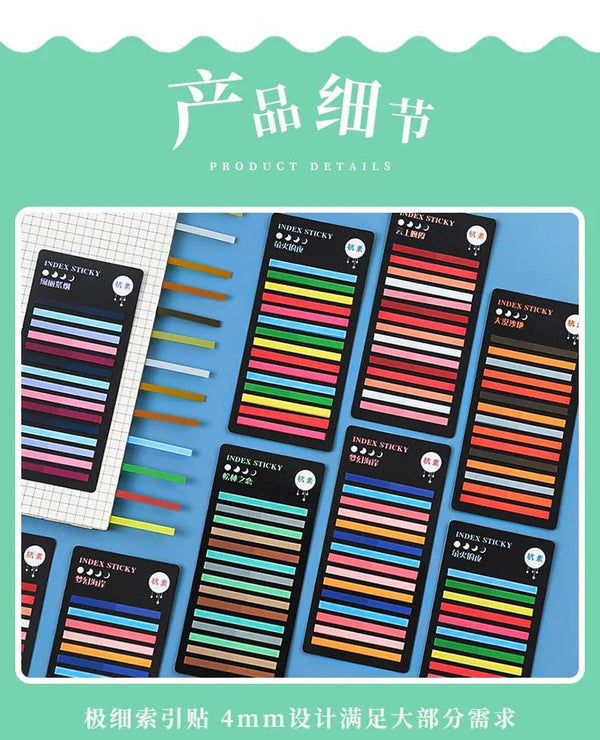 Planet Gates F 300 Sheets Transparent Rainbow Index Memo Pad It Sticky Notepads Paper Sticker Notes Bookmark School Supplies Kawaii Stationery