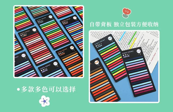 Planet Gates F 300 Sheets Transparent Rainbow Index Memo Pad It Sticky Notepads Paper Sticker Notes Bookmark School Supplies Kawaii Stationery