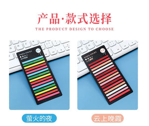 Planet Gates F 300 Sheets Transparent Rainbow Index Memo Pad It Sticky Notepads Paper Sticker Notes Bookmark School Supplies Kawaii Stationery