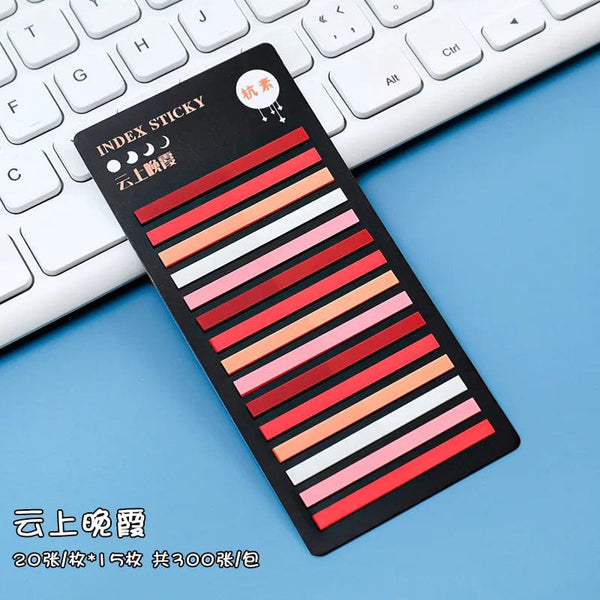 Planet Gates F 300 Sheets Transparent Rainbow Index Memo Pad It Sticky Notepads Paper Sticker Notes Bookmark School Supplies Kawaii Stationery