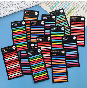 Planet Gates F 300 Sheets Transparent Rainbow Index Memo Pad It Sticky Notepads Paper Sticker Notes Bookmark School Supplies Kawaii Stationery