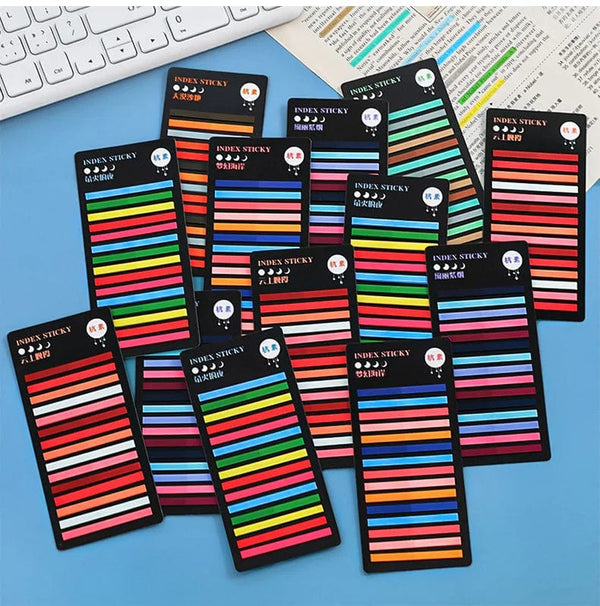 Planet Gates F 300 Sheets Transparent Rainbow Index Memo Pad It Sticky Notepads Paper Sticker Notes Bookmark School Supplies Kawaii Stationery