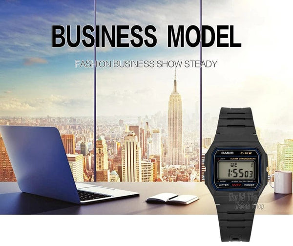 Planet Gates F-91W-1 Casio watch  men top luxur set military LED relogio digital watch sport Waterproof quartz men watch Neutral watchs F91W series