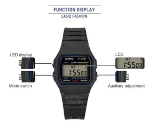 Planet Gates F-91W-1 Casio watch  men top luxur set military LED relogio digital watch sport Waterproof quartz men watch Neutral watchs F91W series