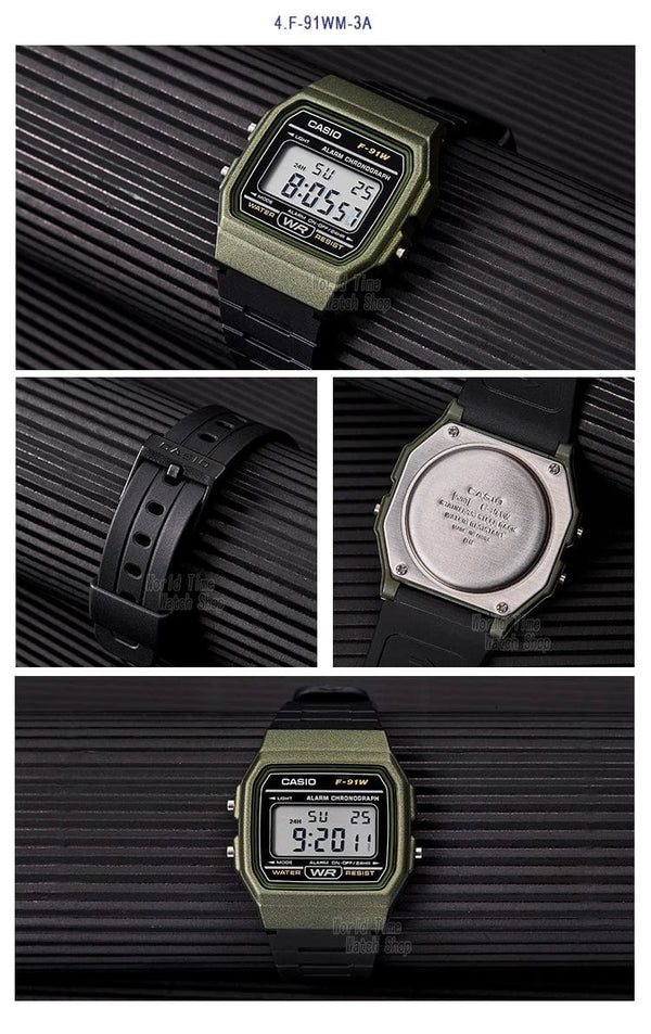 Planet Gates F-91W-1 Casio watch  men top luxur set military LED relogio digital watch sport Waterproof quartz men watch Neutral watchs F91W series