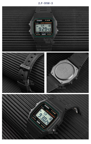 Planet Gates F-91W-1 Casio watch  men top luxur set military LED relogio digital watch sport Waterproof quartz men watch Neutral watchs F91W series