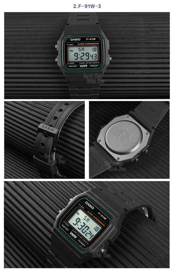 Planet Gates F-91W-1 Casio watch  men top luxur set military LED relogio digital watch sport Waterproof quartz men watch Neutral watchs F91W series