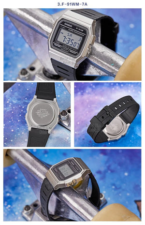 Planet Gates F-91W-1 Casio watch  men top luxur set military LED relogio digital watch sport Waterproof quartz men watch Neutral watchs F91W series