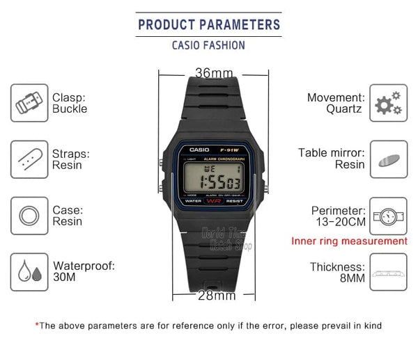 Planet Gates F-91W-1 Casio watch  men top luxur set military LED relogio digital watch sport Waterproof quartz men watch Neutral watchs F91W series