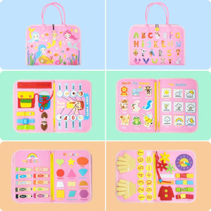 Planet Gates F Blue Busy Board Montessori Toys for Toddler Busy Book Sensory Preshool Early Education Learning Fine Motor Skills Toys For Children