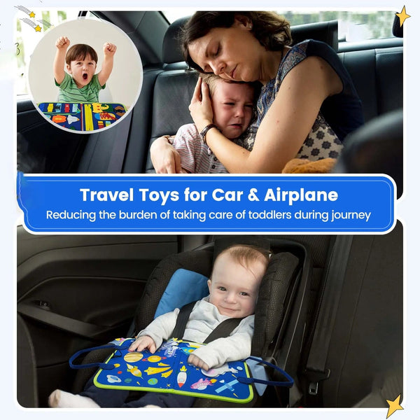 Planet Gates F Blue Busy Board Montessori Toys for Toddler Busy Book Sensory Preshool Early Education Learning Fine Motor Skills Toys For Children