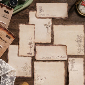 Planet Gates F Journamm 30/60pcs/pack Vintage Sticky Note Burning Style School Office Supplies DIY Scrapbooking Creative Stationery Notes Paper