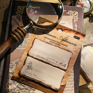 Planet Gates F Journamm 30/60pcs/pack Vintage Sticky Note Burning Style School Office Supplies DIY Scrapbooking Creative Stationery Notes Paper