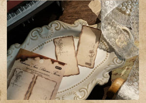 Planet Gates F Journamm 30/60pcs/pack Vintage Sticky Note Burning Style School Office Supplies DIY Scrapbooking Creative Stationery Notes Paper