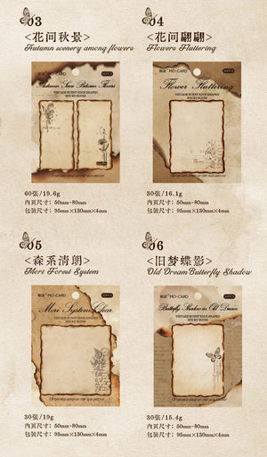 Planet Gates F Journamm 30/60pcs/pack Vintage Sticky Note Burning Style School Office Supplies DIY Scrapbooking Creative Stationery Notes Paper