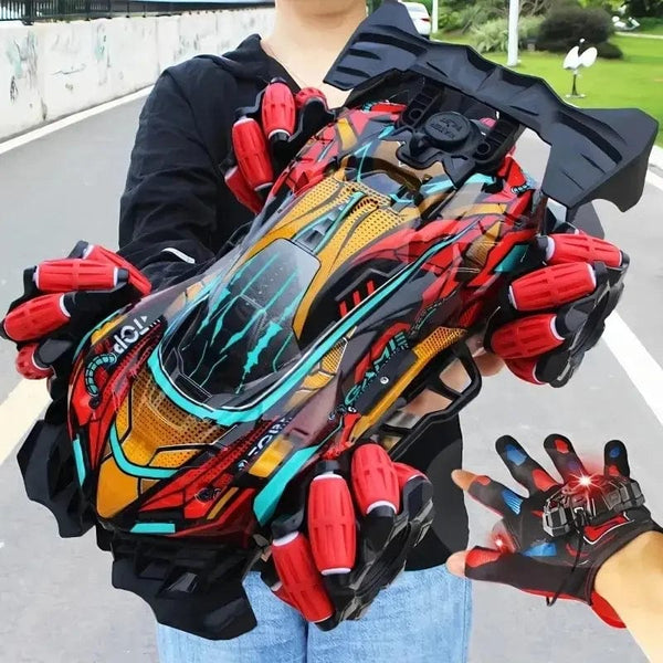 Planet Gates F1 Drift RC Car With Led Lights Music 2.4G Glove Gesture Radio Remote Control Spray Stunt Car 4WD Electric Children Toys