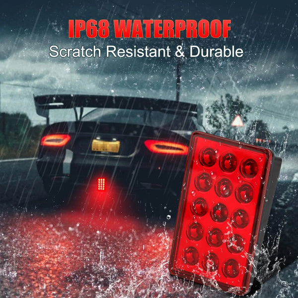 Planet Gates F1 Style Led Brake Pilot Lights 12V 15led Rear Tail Lights Auto  Flash Warning Reverse Stop Safety Signal Lamps For Car SUV Moto