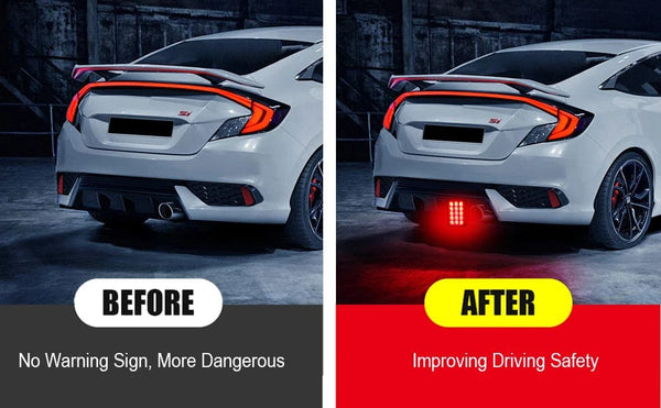 Planet Gates F1 Style Led Brake Pilot Lights 12V 15led Rear Tail Lights Auto  Flash Warning Reverse Stop Safety Signal Lamps For Car SUV Moto