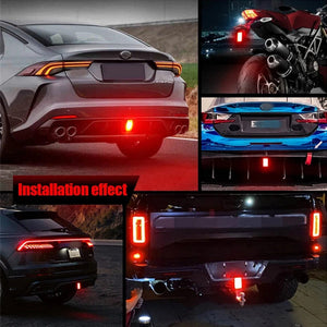 Planet Gates F1 Style Led Brake Pilot Lights 12V 15led Rear Tail Lights Auto  Flash Warning Reverse Stop Safety Signal Lamps For Car SUV Moto