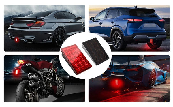 Planet Gates F1 Style Led Brake Pilot Lights 12V 15led Rear Tail Lights Auto  Flash Warning Reverse Stop Safety Signal Lamps For Car SUV Moto