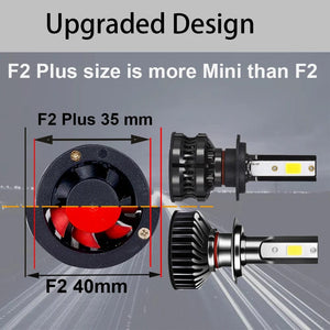 Planet Gates F2 Pro / 4300K / H7 | 1 Year Warranty YHKOMS 80W 14000LM Car Haedlight H4 H7 H1 LED H8 H9 H11 4300K 5000K 6500K 8000K 25000K Auto fog Light 80W 16000LM 12V LED Bulb