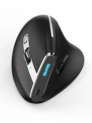 Planet Gates F36 mouse Lefon Bluetooth Vertical Mouse Wireless Ergonomic Mice with OLED Screen RGB USB Optical Rechargeable Mouse for PC Laptop Gaming