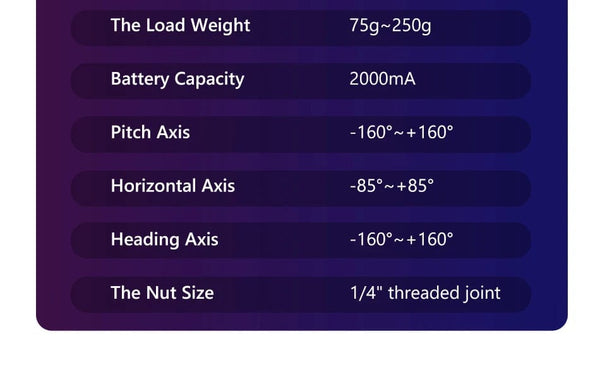 Planet Gates F8 Handheld 3-Axis Gimbal Phone Holder Anti Shake Video Record Stabilizer for Xiaomi iPhone Cellphone Smartphone