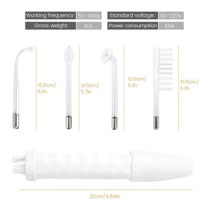 Planet Gates Facial Galvanic High Frequency Facial Therapy Wand For Hair Growth 4 In 1 Acne Removal Skin Care Glass Tube Facial Beauty Tools