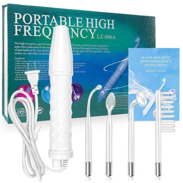 Planet Gates Facial Galvanic High Frequency Facial Therapy Wand For Hair Growth 4 In 1 Acne Removal Skin Care Glass Tube Facial Beauty Tools