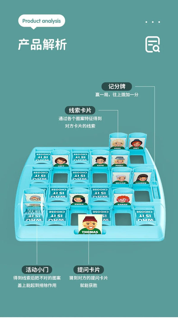 Planet Gates Family Guessing Games Guess Who Am I Classic Board Game Toys Memory Training Parent Child Leisure Time Party Indoor Games