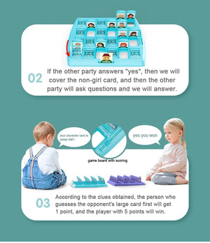 Planet Gates Family Guessing Games Guess Who Am I Classic Board Game Toys Memory Training Parent Child Leisure Time Party Indoor Games