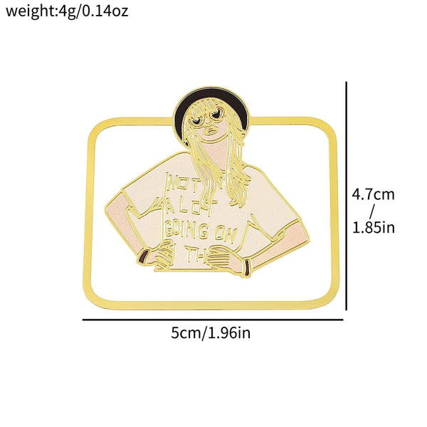 Planet Gates Famous Singer Taylors Creative Metal Bookmarks for Women Men Fans Book Marks Lover Gifts Collection Office School Supplies