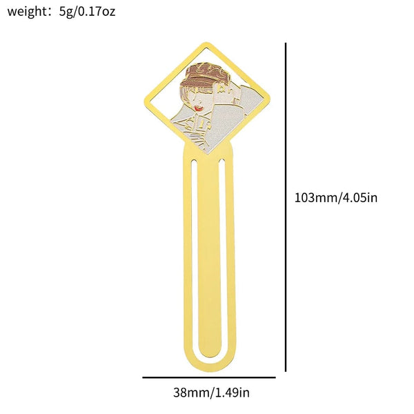 Planet Gates Famous Singer Taylors Creative Metal Bookmarks for Women Men Fans Book Marks Lover Gifts Collection Office School Supplies