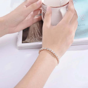 Planet Gates Fashion Charm CZ Tennis Bracelet for Women Crystal Zircon Jewelry Adjustable Gold Color Silver Color Box Chain Bracelets Gift