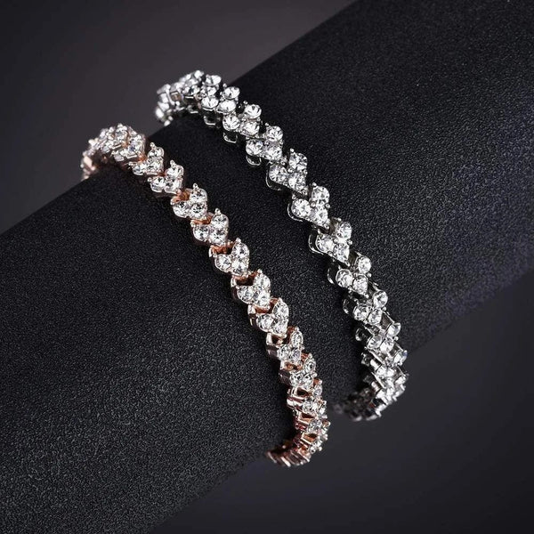 Planet Gates Fashion Charm CZ Tennis Bracelet for Women Crystal Zircon Jewelry Adjustable Gold Color Silver Color Box Chain Bracelets Gift